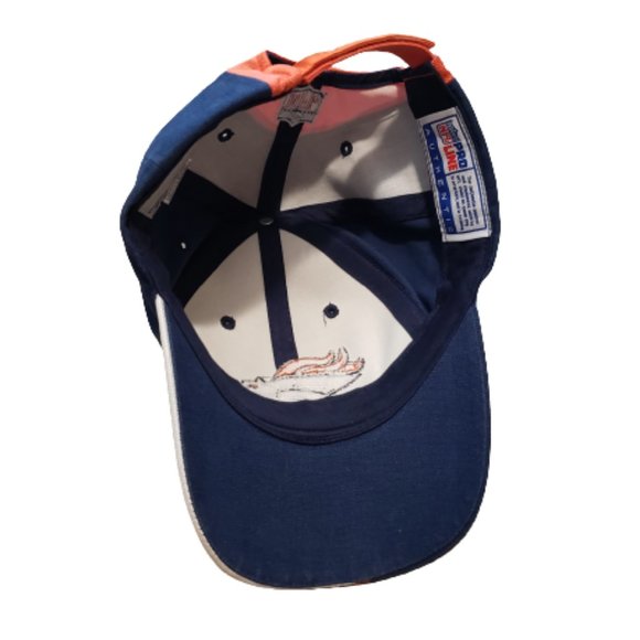 Reebok Denver Broncos Football Cap Hat Men's OS Navy Blue Embroidered Retro 90s - Picture 3 of 11